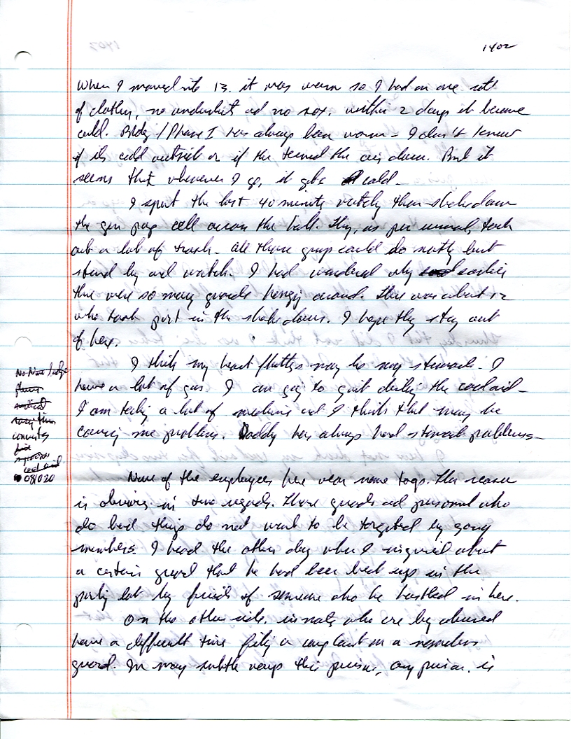 Dr John WorldPeace 2008 Prison Journal